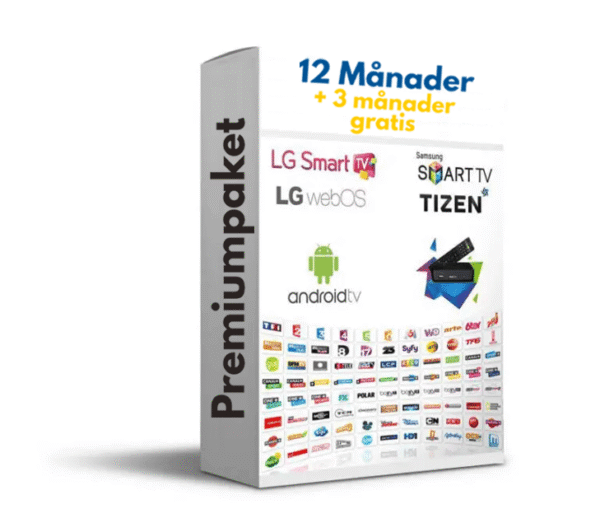 12 Månaders IPTV (+3 månader gratis) - Specialrabatt